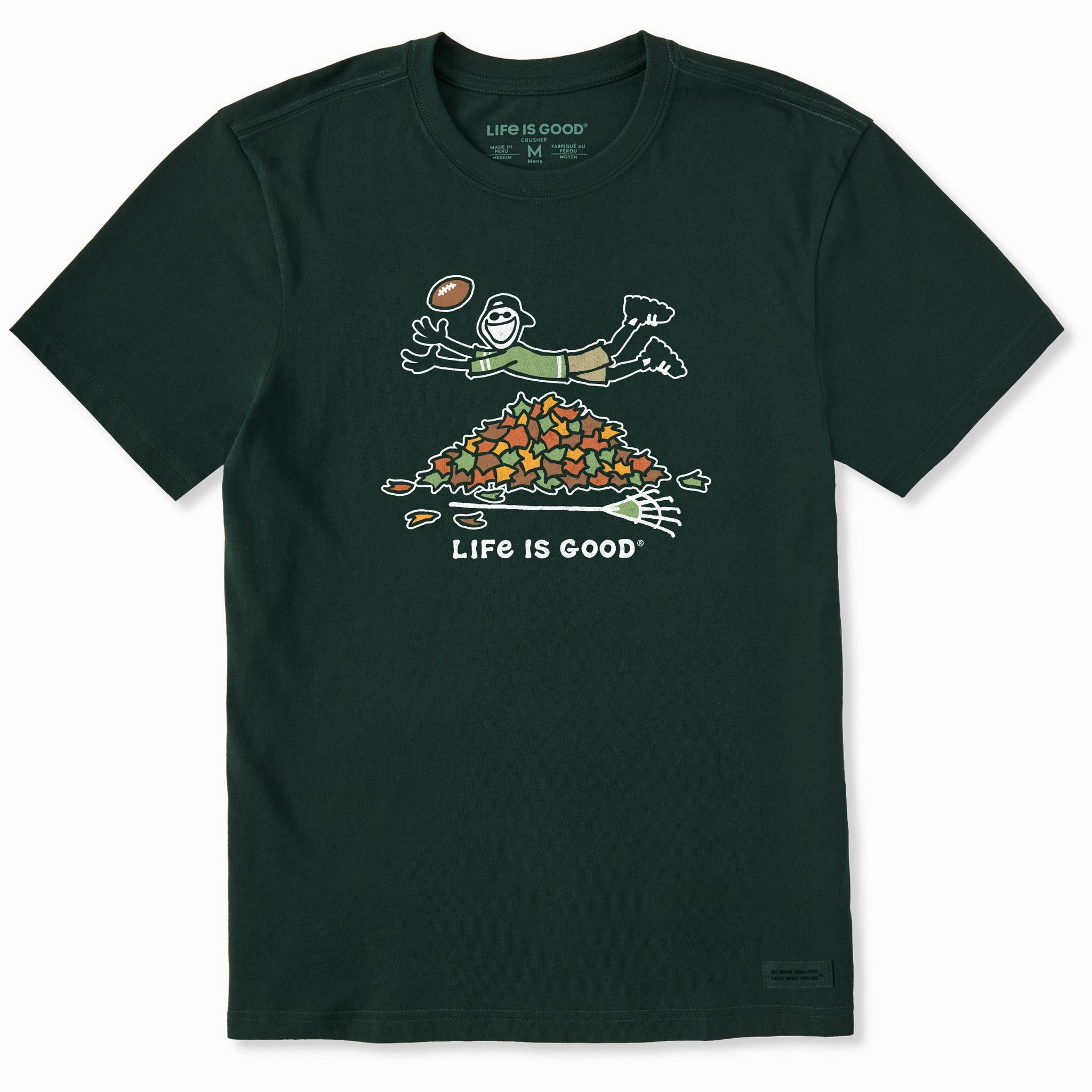 Versatile Top Comfortable Design Men's Jake Rake Football Short Sleeve Crusher Tee