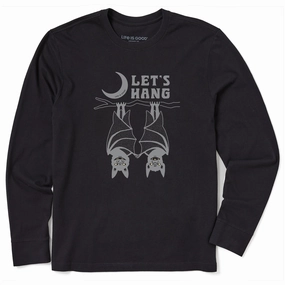 Men's Let's Hang Long Sleeve Crusher Tee Plus size clothing