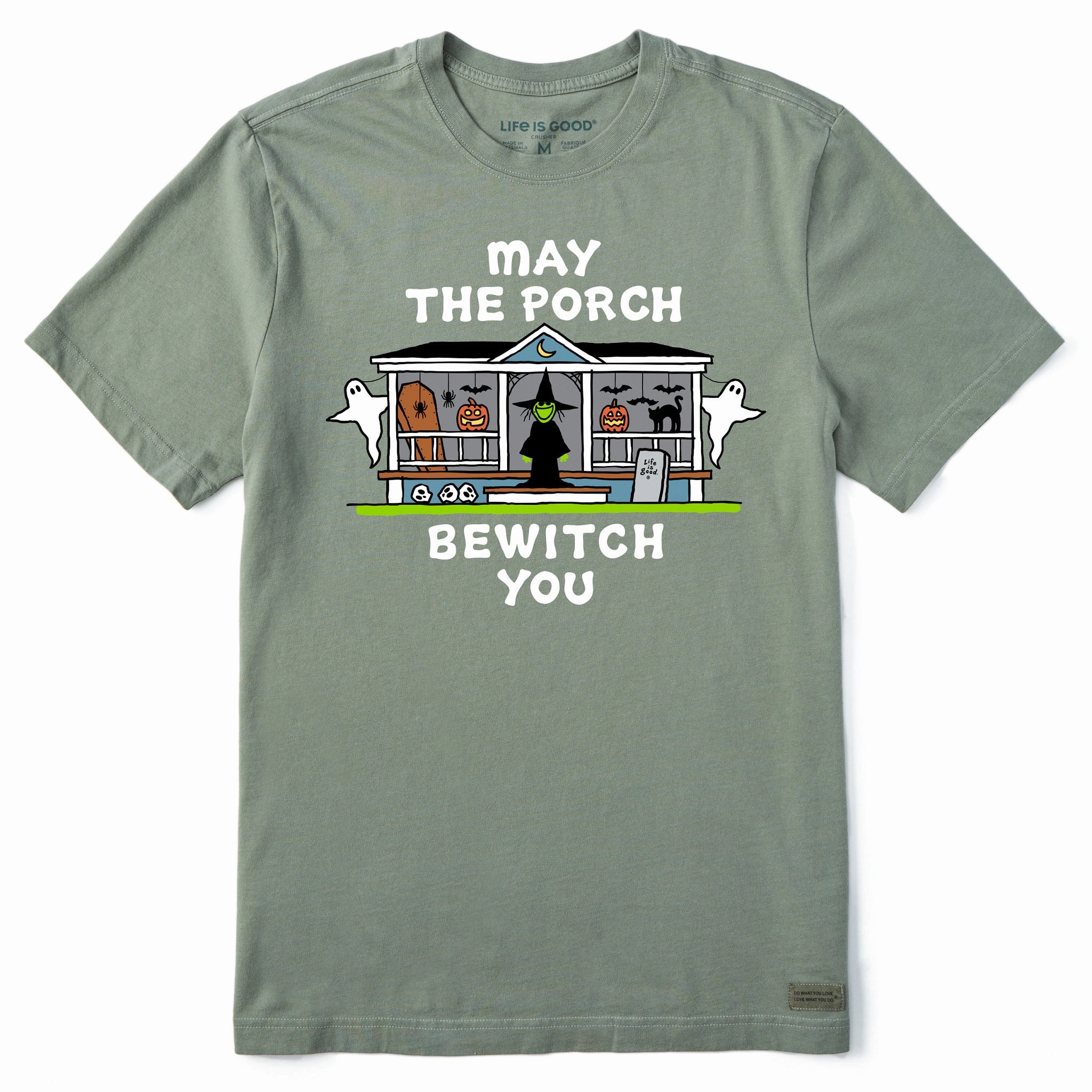 Men's May the Porch Bewitch You Short Sleeve Crusher Tee Comfy Pieces