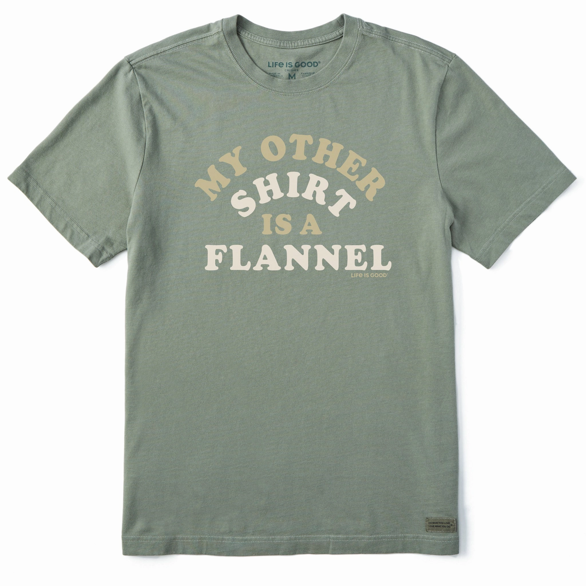 Timeless Look Wear Men's My Other Shirt is a Flannel Short Sleeve Crusher Tee