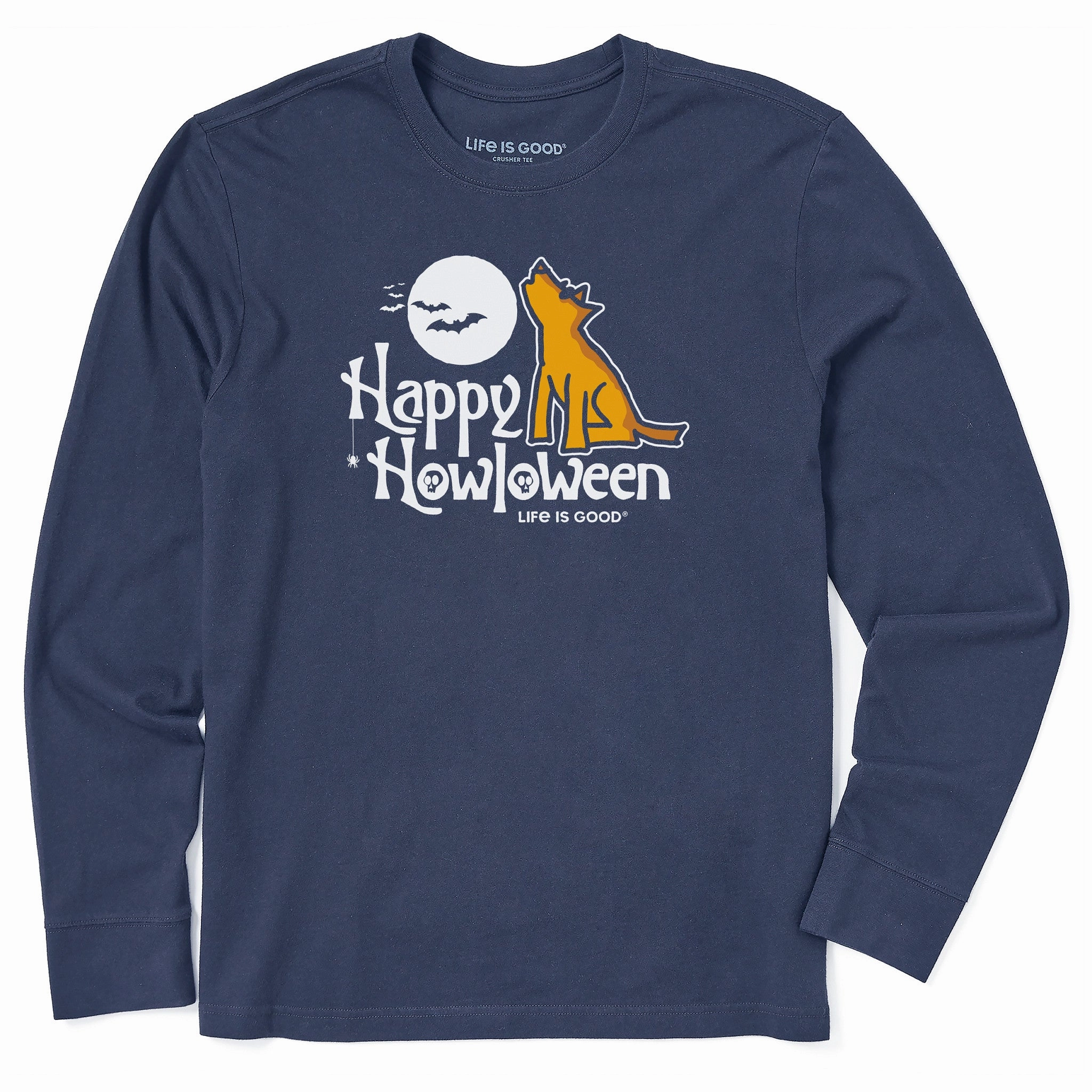 Cozy Touch Men's Rocket Happy Howloween Long Sleeve Crusher Tee