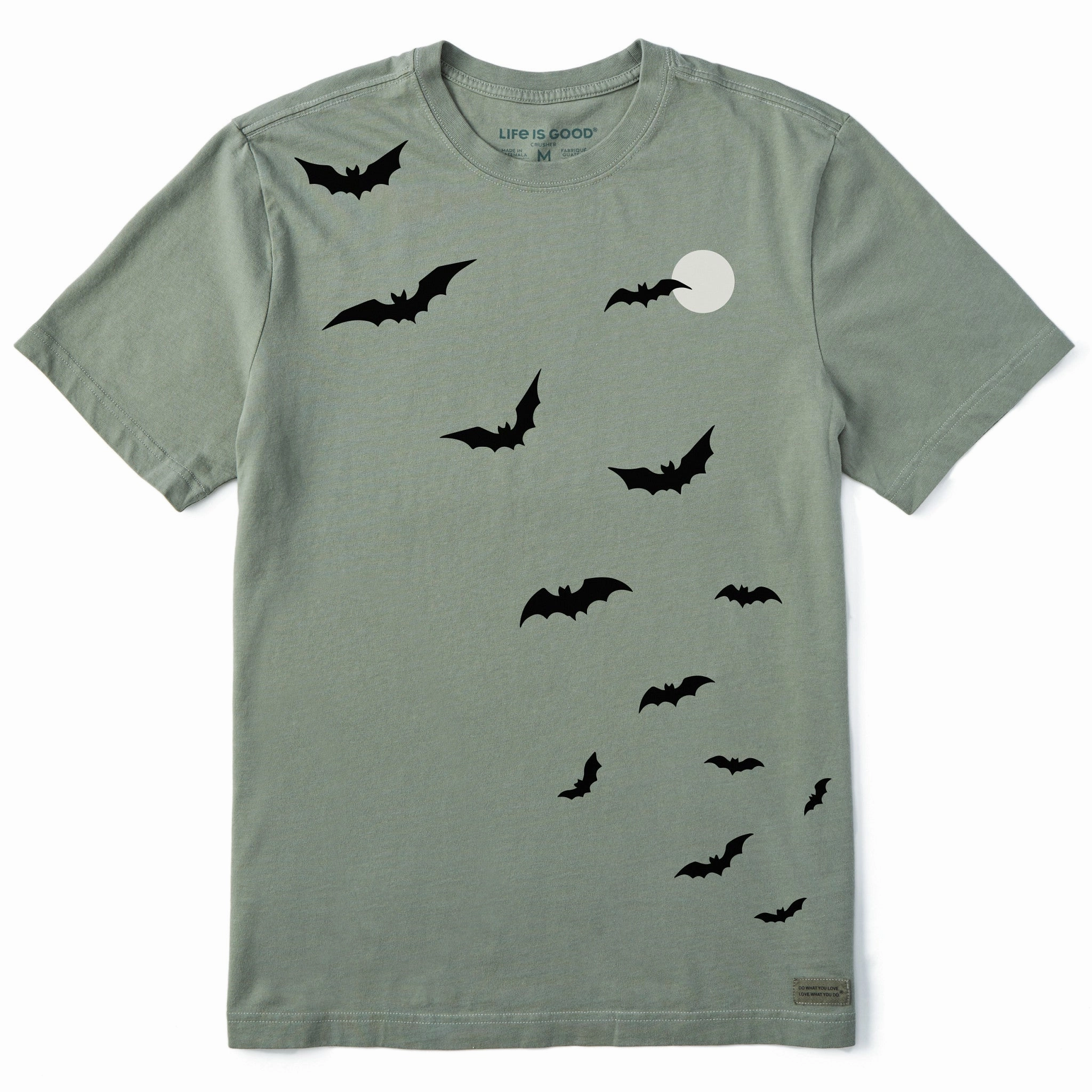 Quality Fabric Airflow Ventilation Men's Scattered Bats Short Sleeve Tee