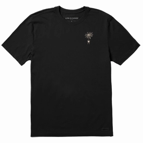 Men's Spiderweb Short Sleeve Crusher Tee Rayon blend Timeless Design