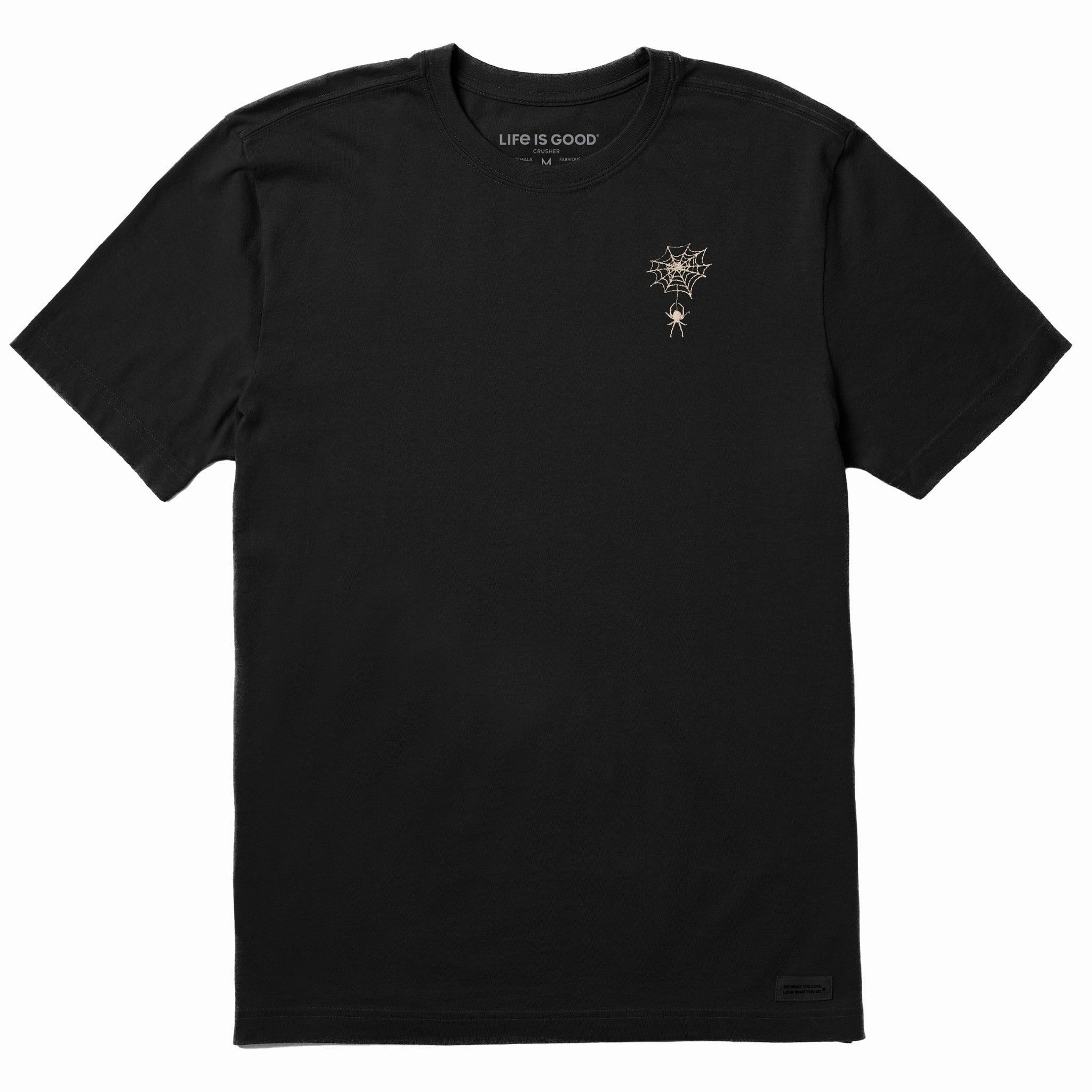 RibbedNeckBanding Men's Spiderweb Short Sleeve Crusher Tee