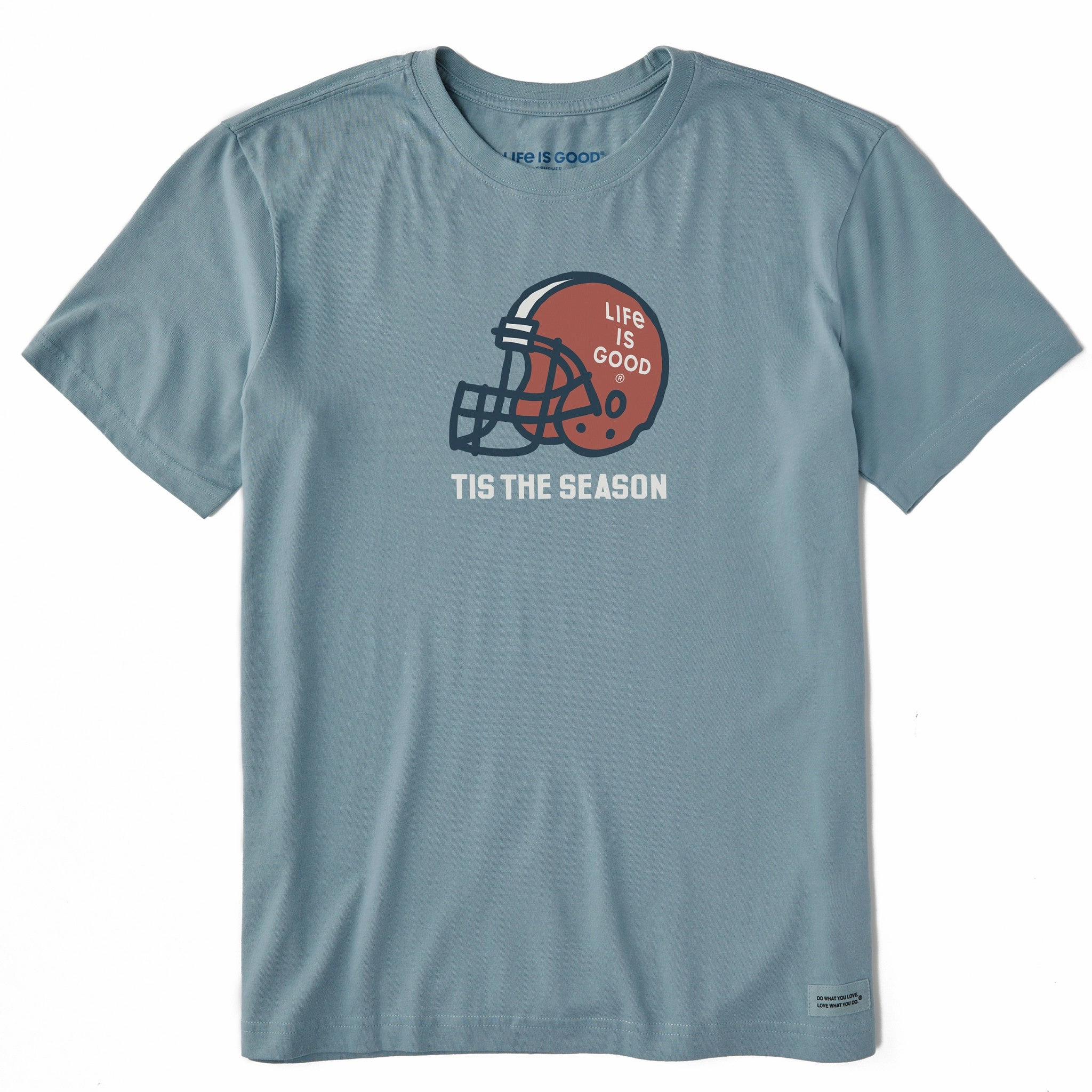 Men's Tis the Season Big Helmet Short Sleeve Crusher Tee Layer Ready Relaxed Fit