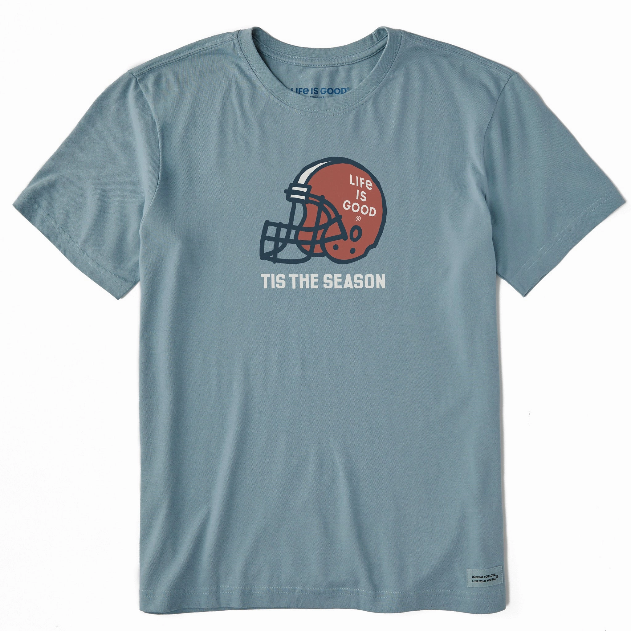 Men's Tis the Season Big Helmet Short Sleeve Crusher Tee Active Layer Fit Collared