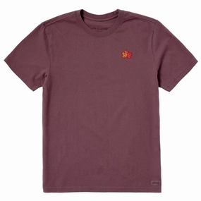 Men's Maple Leaf Short Sleeve Crusher Tee casual and comfortable