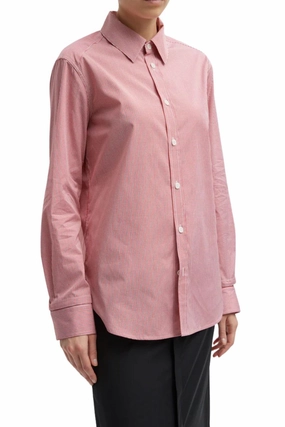 Active Wear Mini Check Slim Shirt