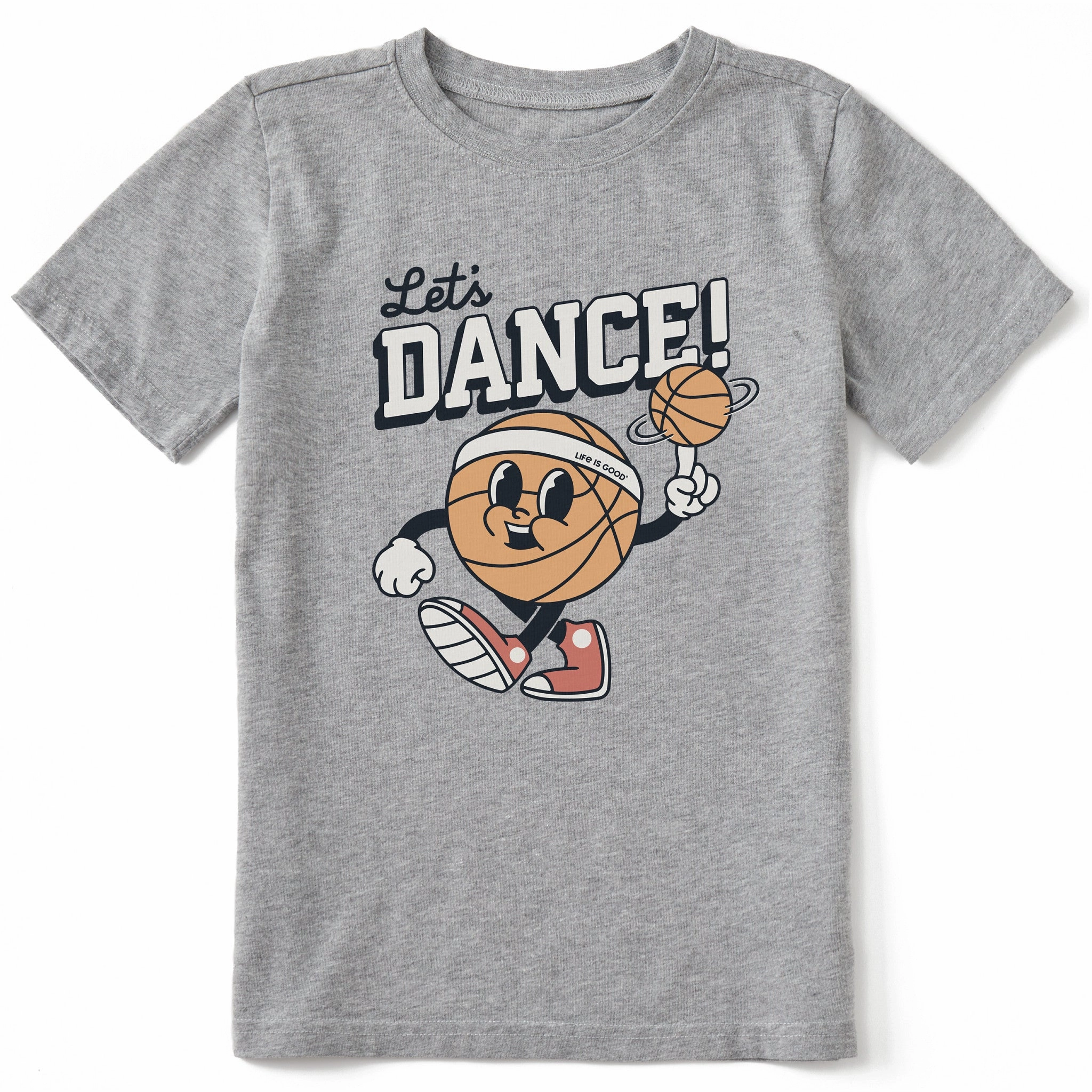 Kids Let's Dance in March Basketball Short Sleeve Crusher Tee Lightweight Feel MoistureWicking Technology