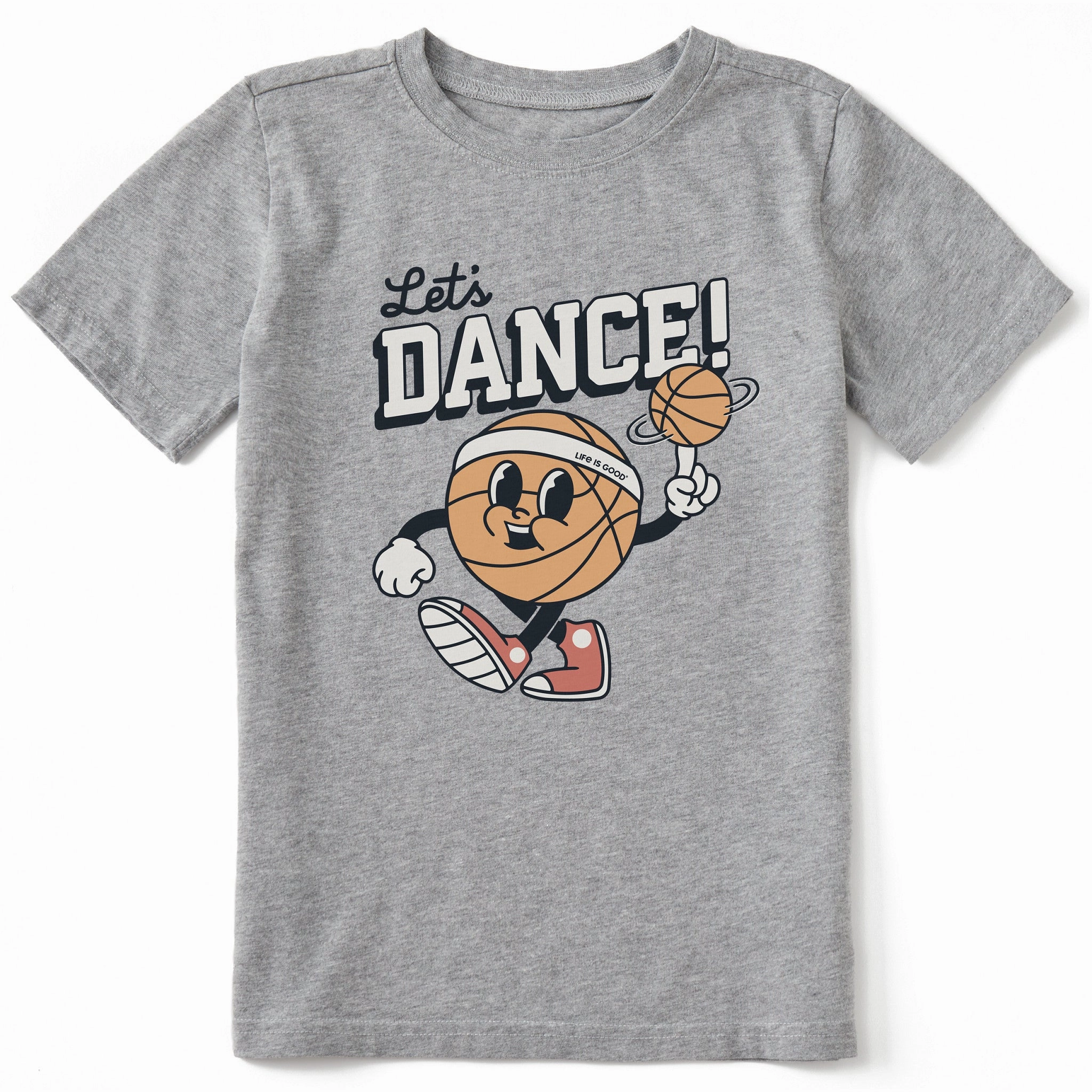 Kids Let's Dance in March Basketball Short Sleeve Crusher Tee Layered Sleeve Layering Fashion