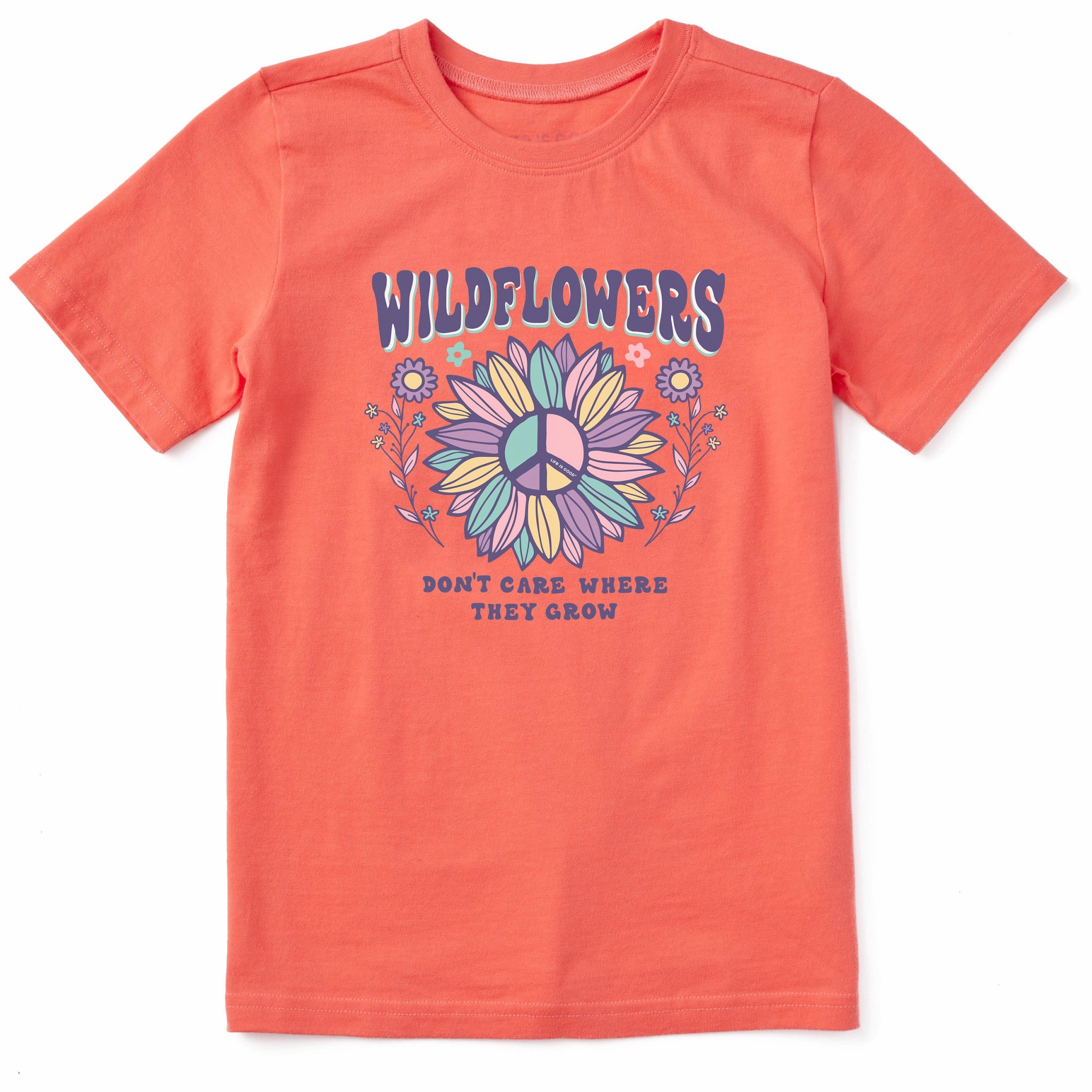 Kids Wildflowers Can Where They Grow Short Sleeve Crusher Tee Chilly Style