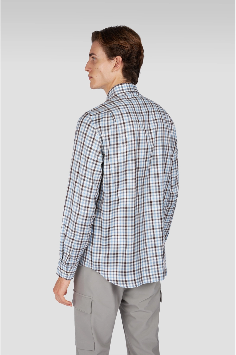 product thermal lining insulation Brown-Blue Check Shirt