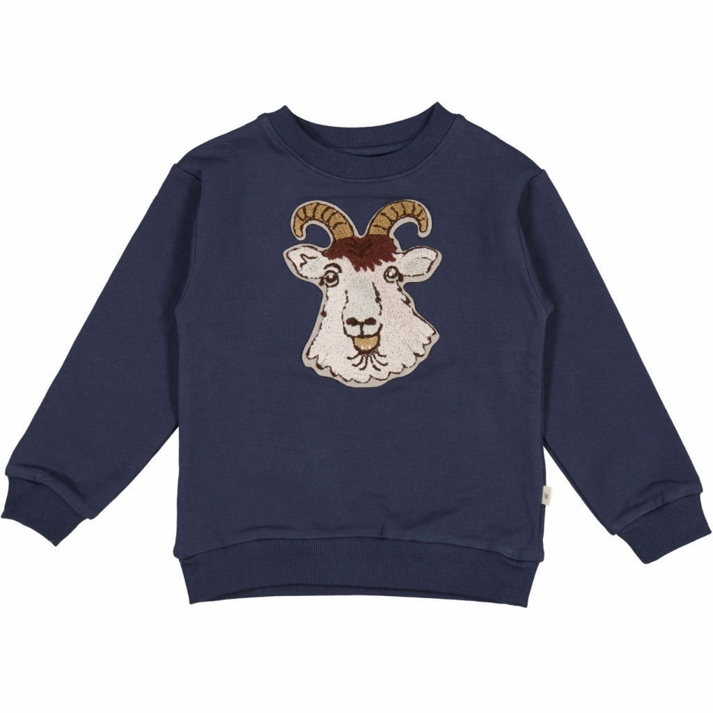 Sweatshirt Goat Terry Badge - sea storm Bright Colors product hook practicality
