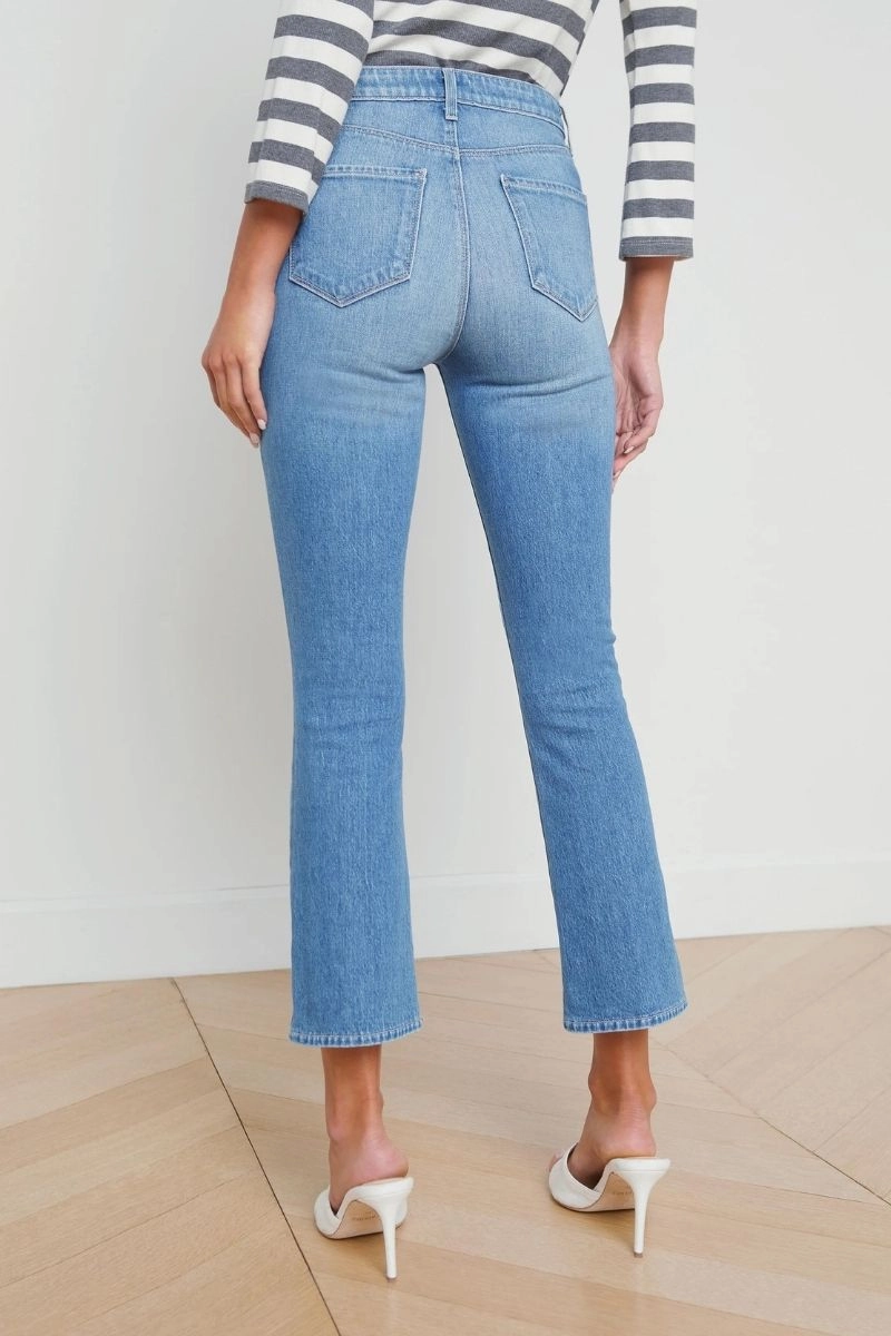 Mira Cropped Micro Boot Jean Beach Day Holiday Vibes Versatile Look