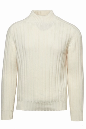 Classic Knitwear Mock Neck Sweater