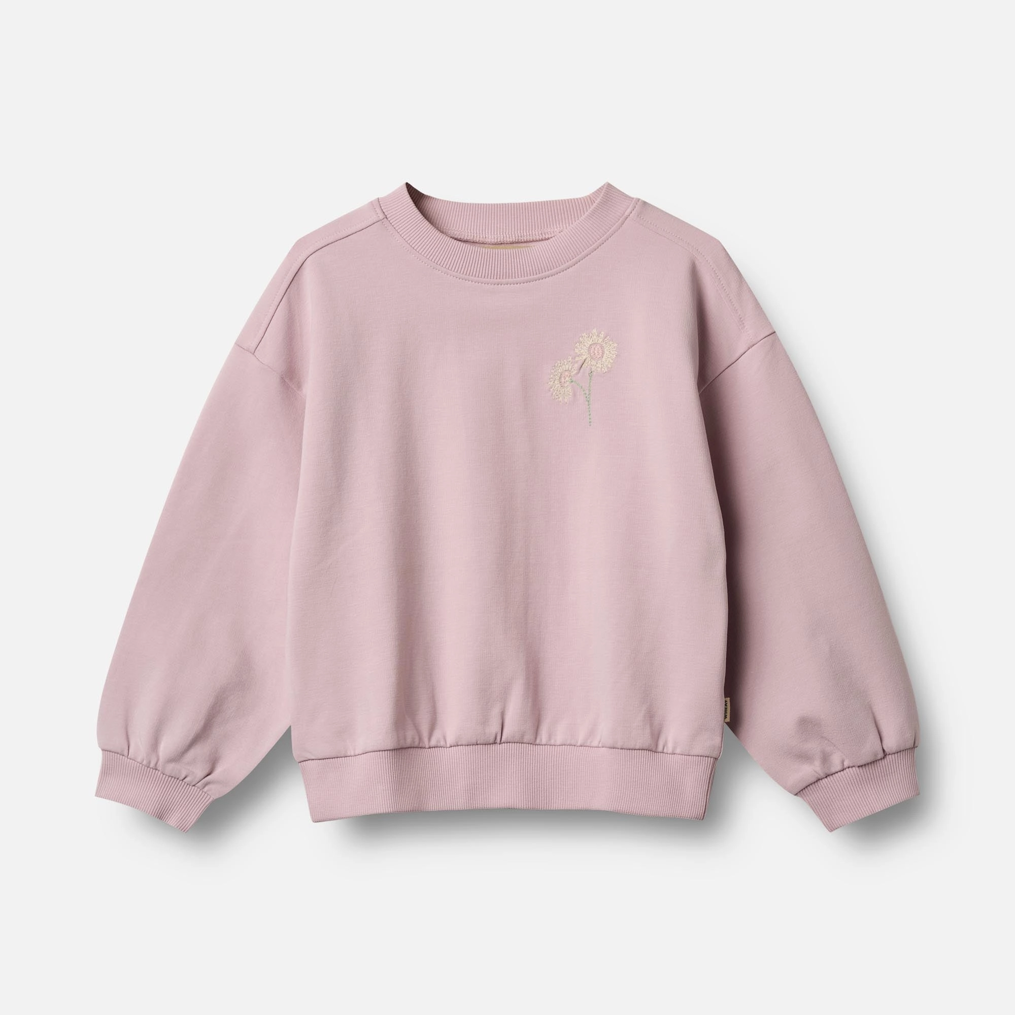 Sweatshirt L/S Embroidery Eliza - lavender mist Comfy Wear