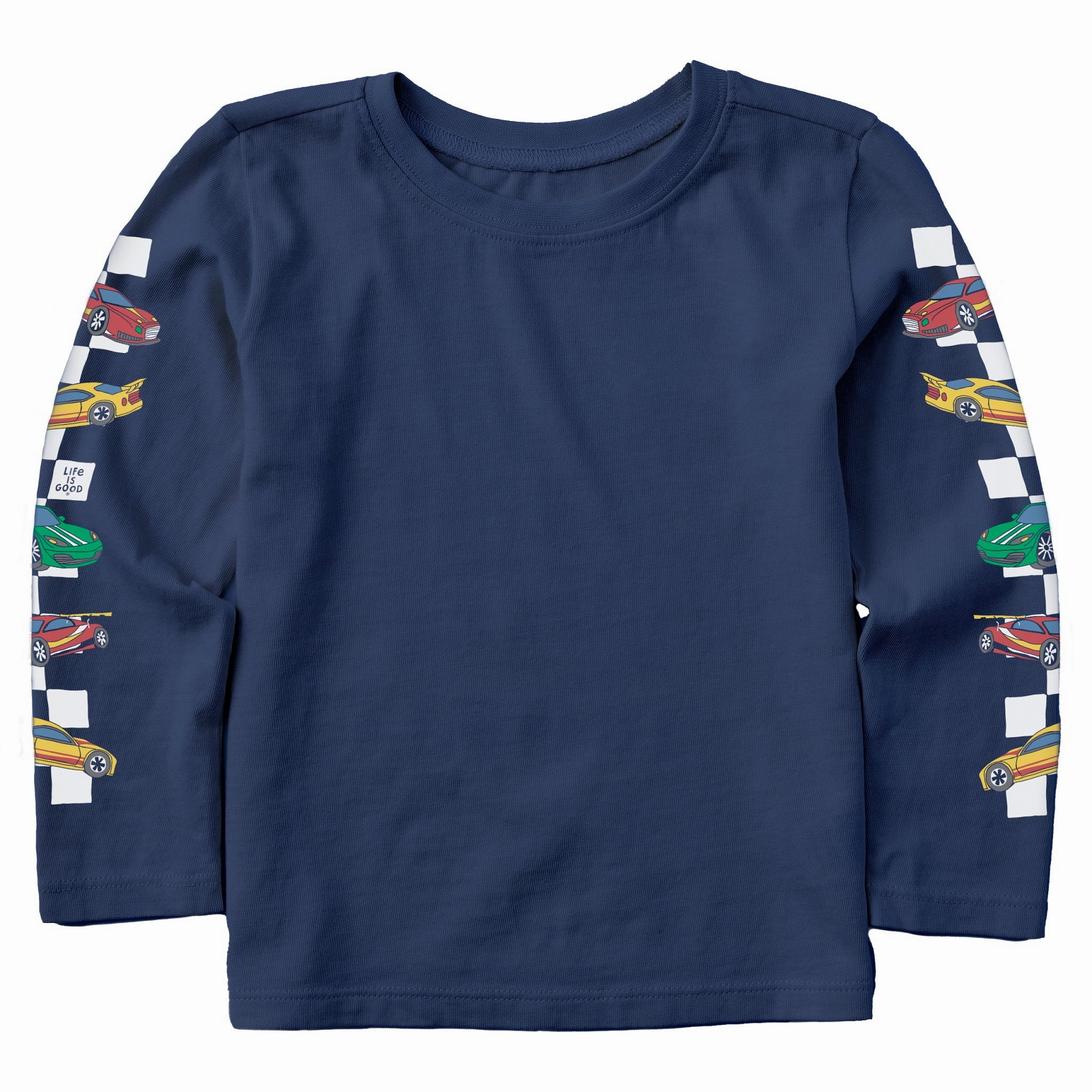 Toddler Race Cars Long Sleeve Crusher Tee Easy Wear Look