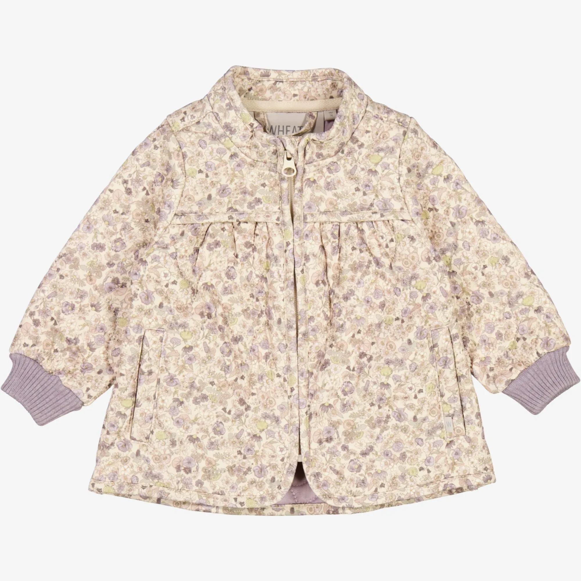WaterRepellent Finish Smooth Flat Collar Thermo Jacket Thilde | Baby - clam flower field