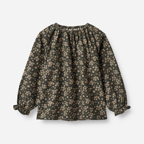 Sophisticated Style Tailored Fit Blouse Nicoline - black coal flowers