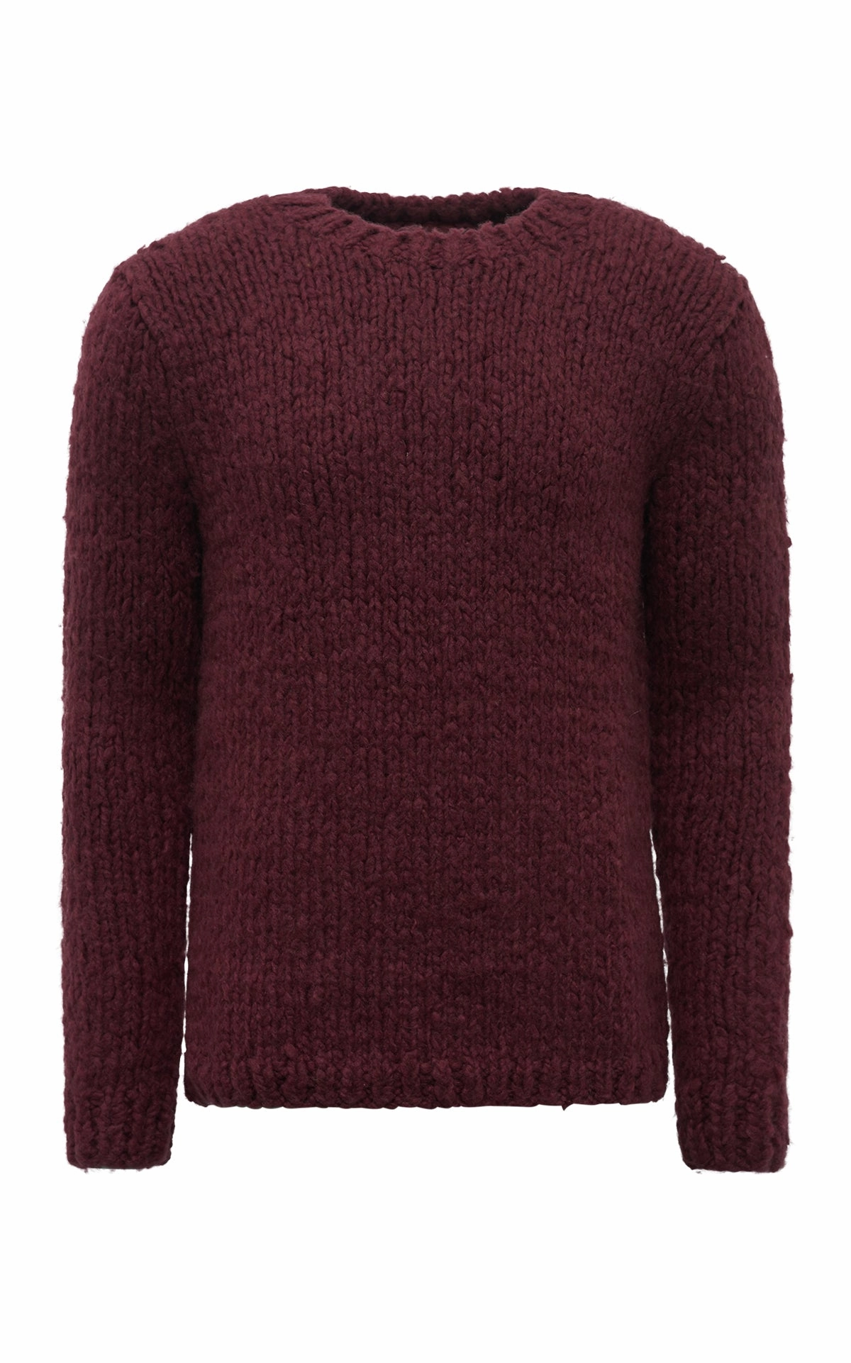 Lawrence Knit Sweater in Bordeaux Welfat Cashmere Day To Night