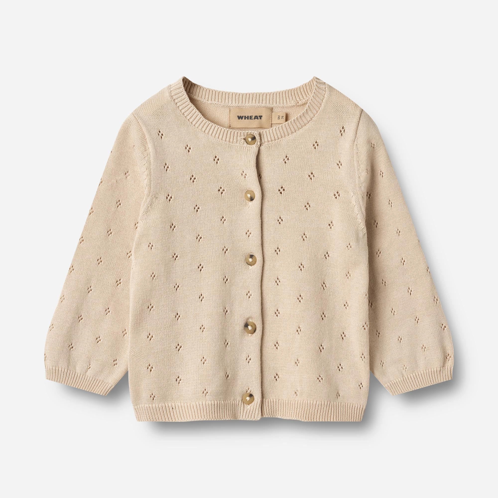 Whale like Knit Cardigan Maia - offwhite