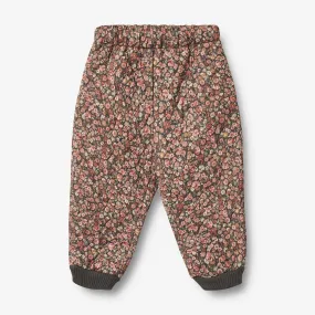 Noise Free Material Weatherproof Zippers Thermo Pants Alex | Baby - raven wild flowers