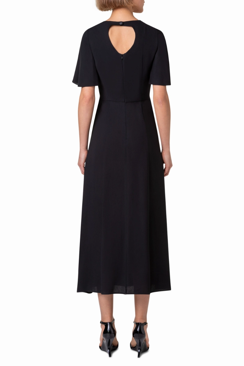 Moss Cr??pe Dress Body Positive Fit Waist