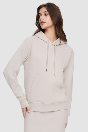 Casual Hooded Sweatshirt Wind Resistant Coating Sleek Fit