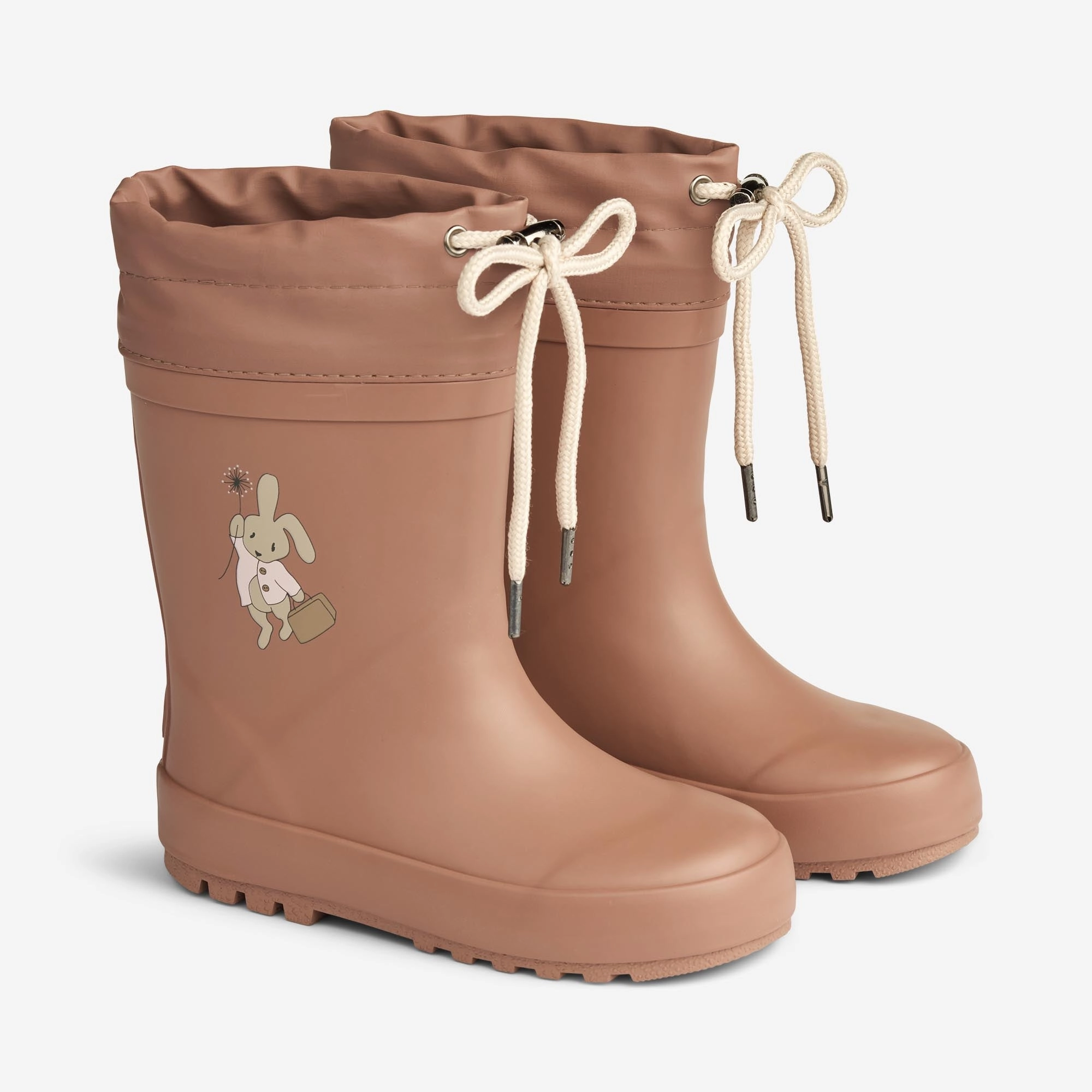 Modern Minimal Thermo Rubber Boot Solid - old rose