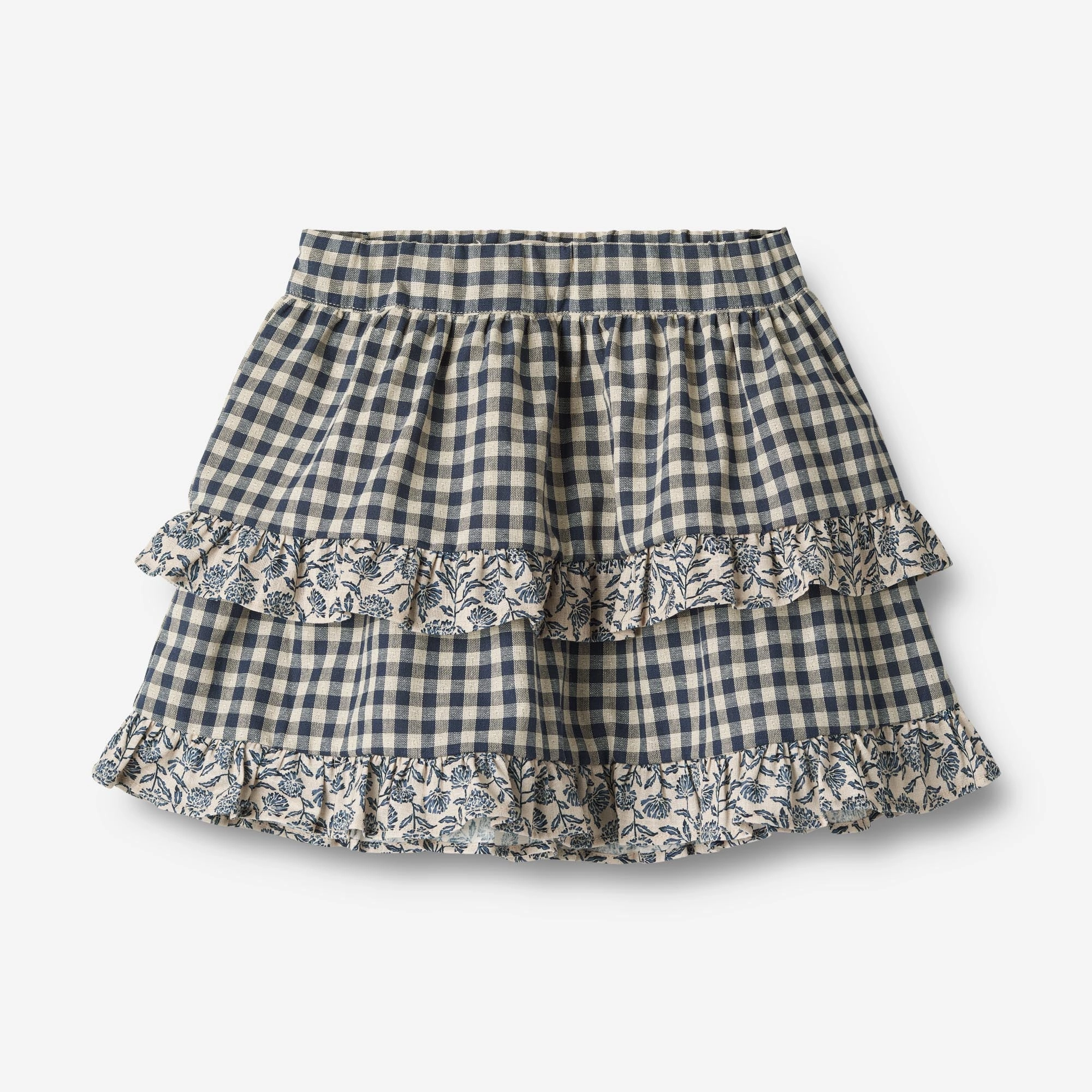 Skirt Ulrikke - blue check Design innovation