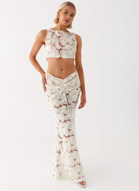 Fiorella Floret Maxi Skirt - Ivory Stylist Pick
