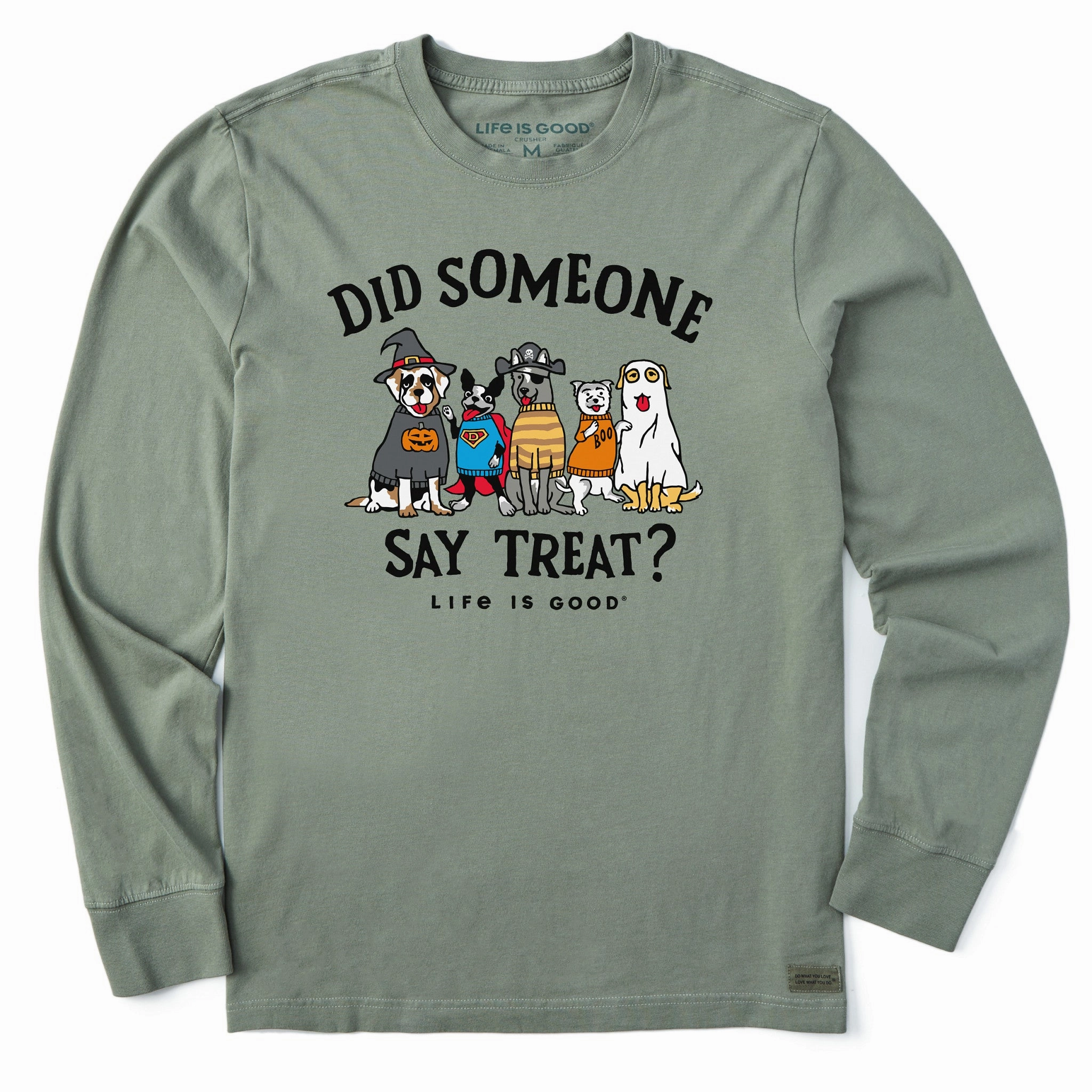 Fashion Must-Have Lightweight Material Men's Did Someone Say Treat? Long Sleeve Crusher Tee