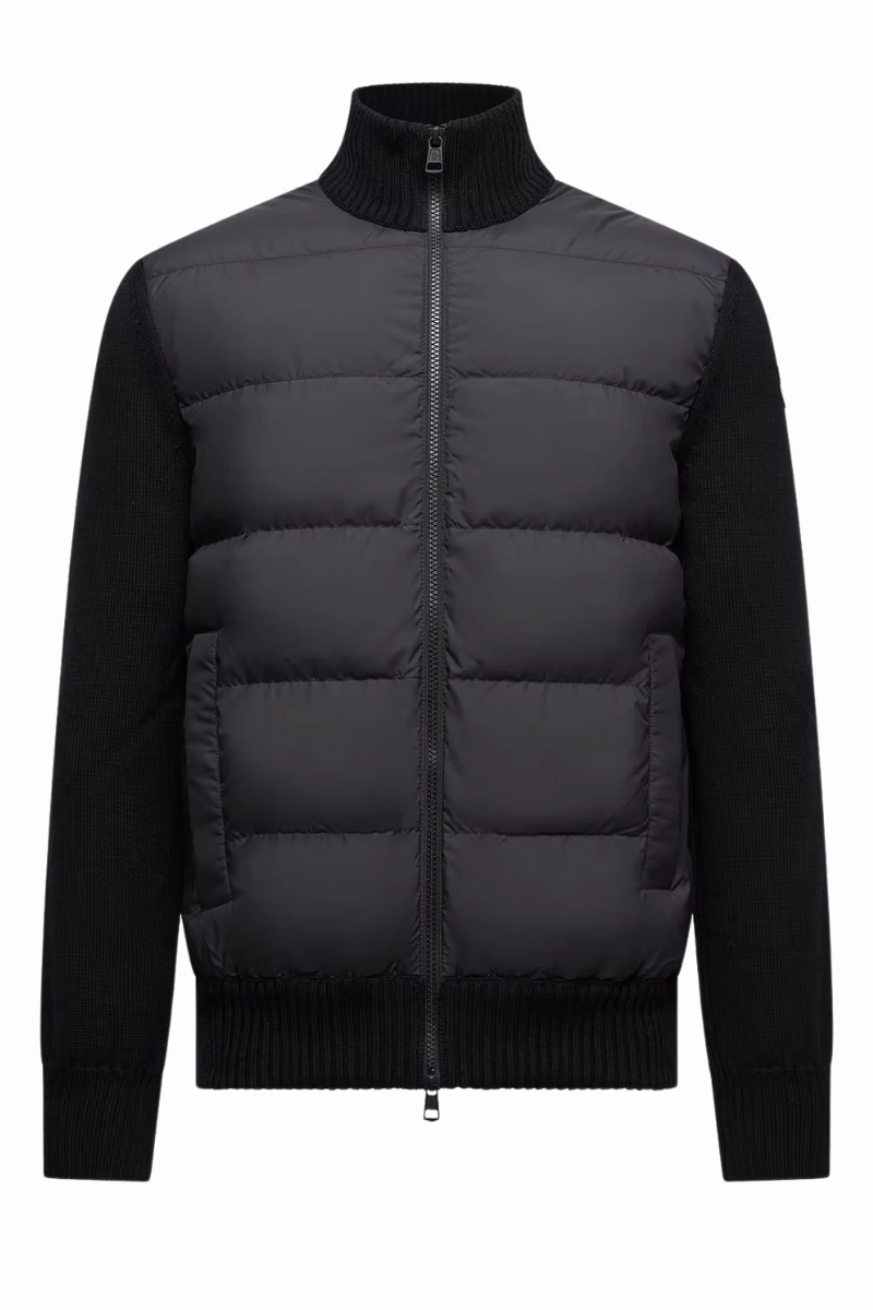 Padded Zip-Up Cardigan Moisture Wicking Technology city break