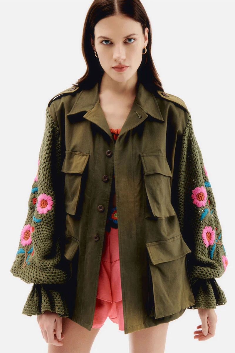 Stretchable Fabric Timeless Fit Style Sahara Jacket