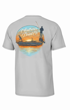 Southern Point Skiff Skipper Short Sleeve Tee Eco Friendly Dye