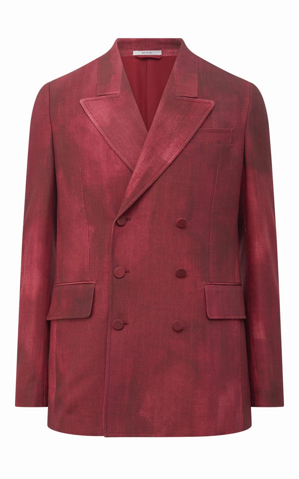 Nico Blazer in Bordeaux Virgin Wool Luxury Attire Sleek Tailoring Wear