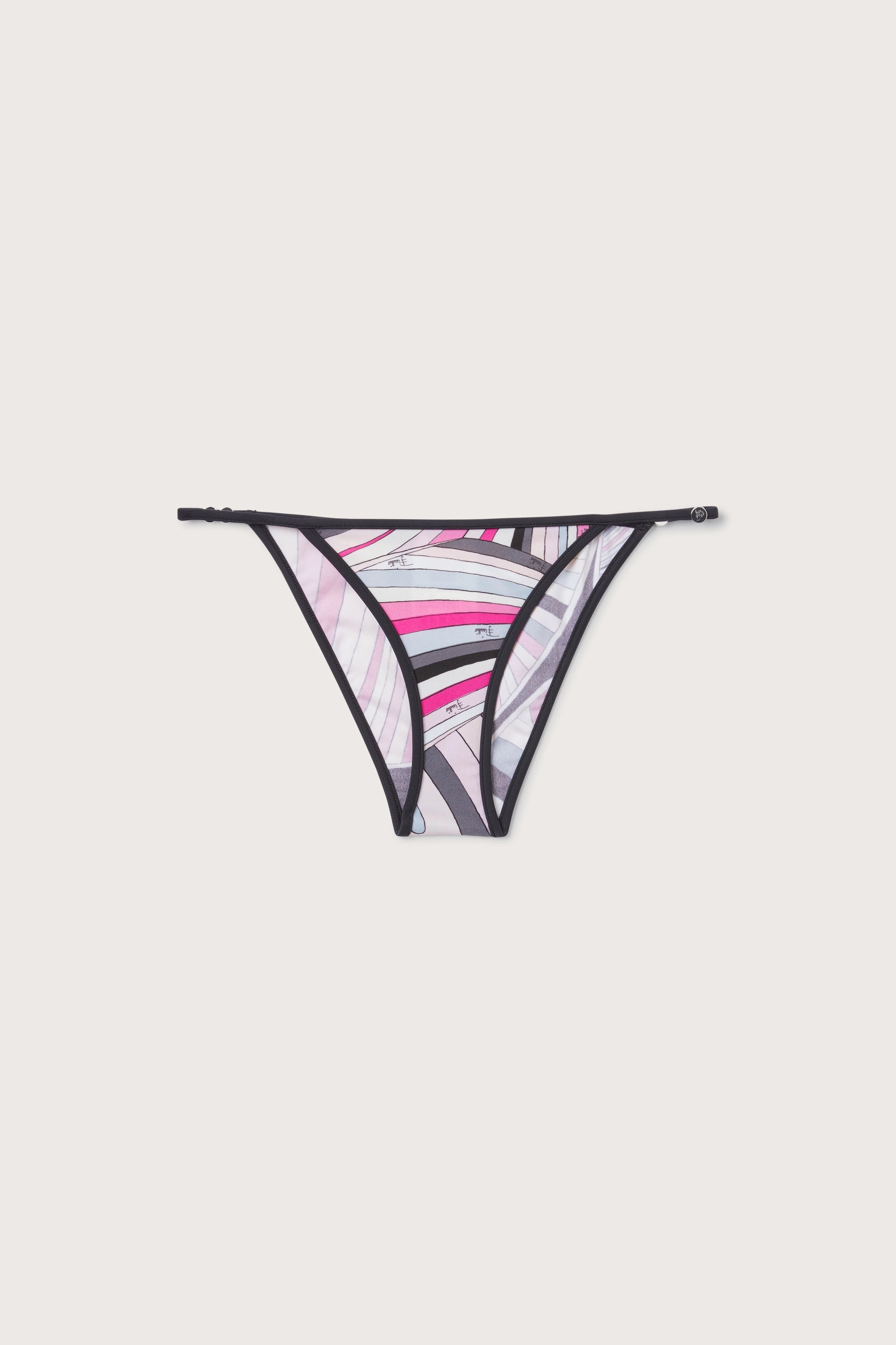 Non Restrictive Fit Reinforced Strap Anchors Iride Print Adjustable Bikini Brief