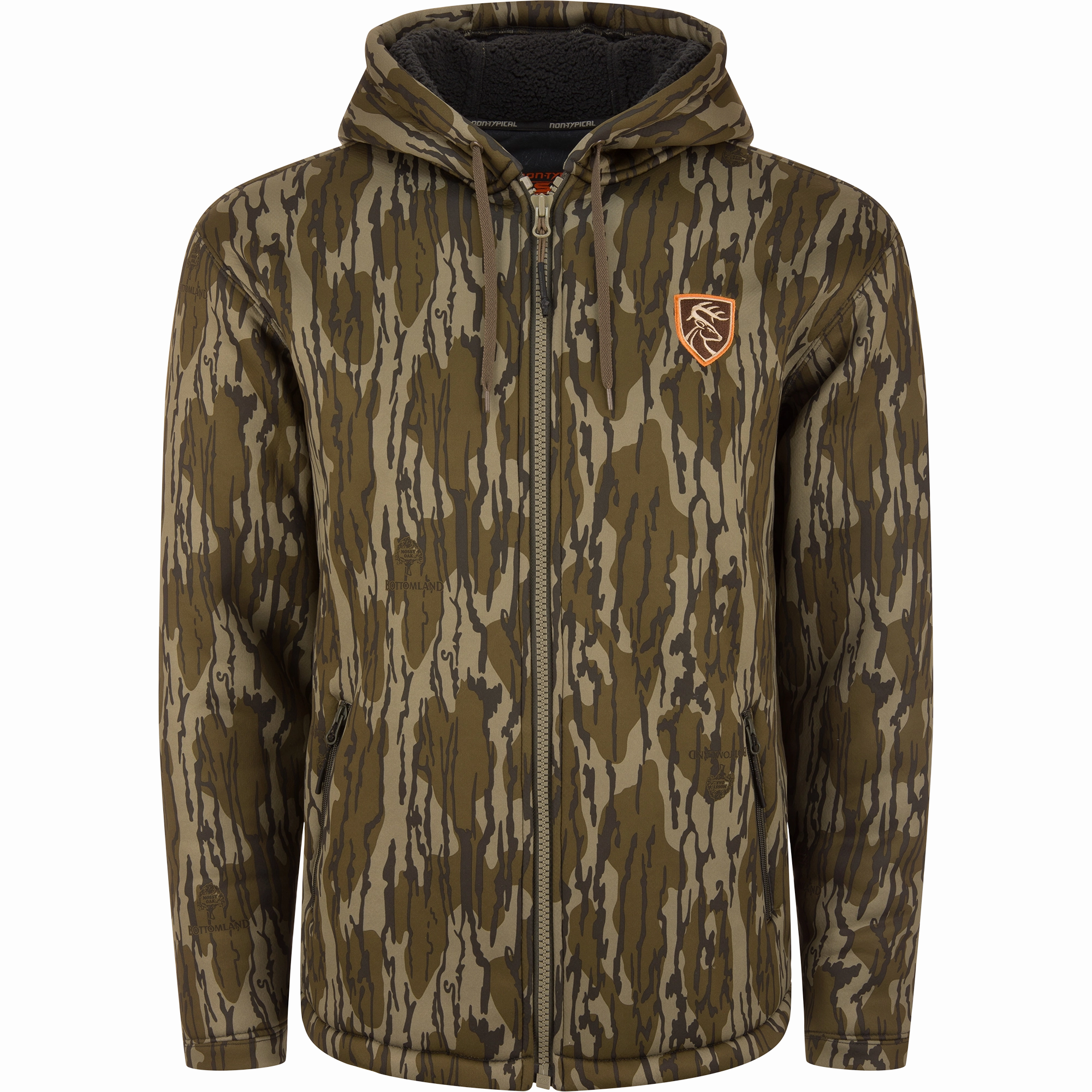 Soft Layers Feminine Style Non-Typical Silencer Full Zip Hoodie