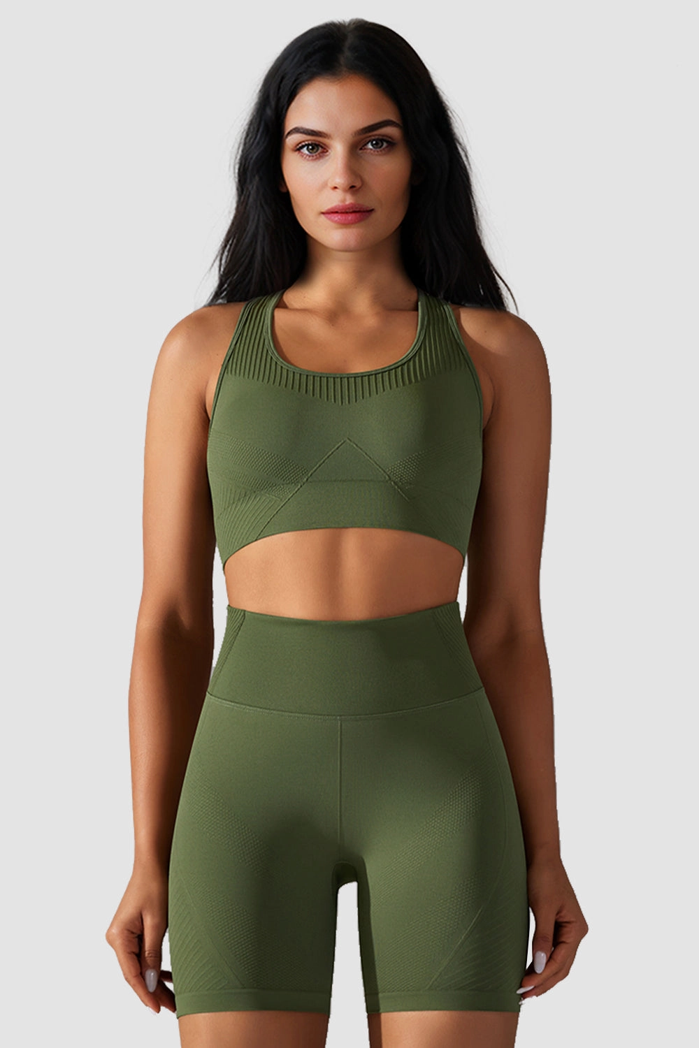 Seamless Sports Bra with Removable Pads ReinforcedKnees