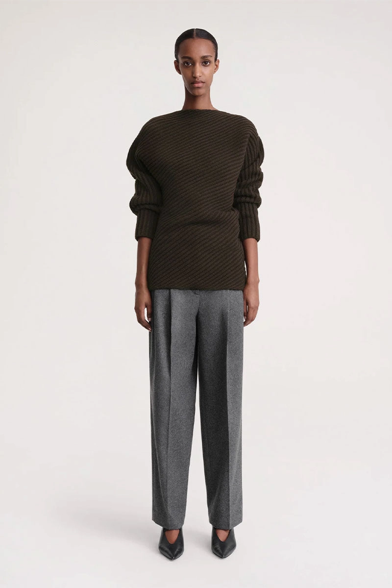 Twisted Rib Knit Soft Layering Winter Styling