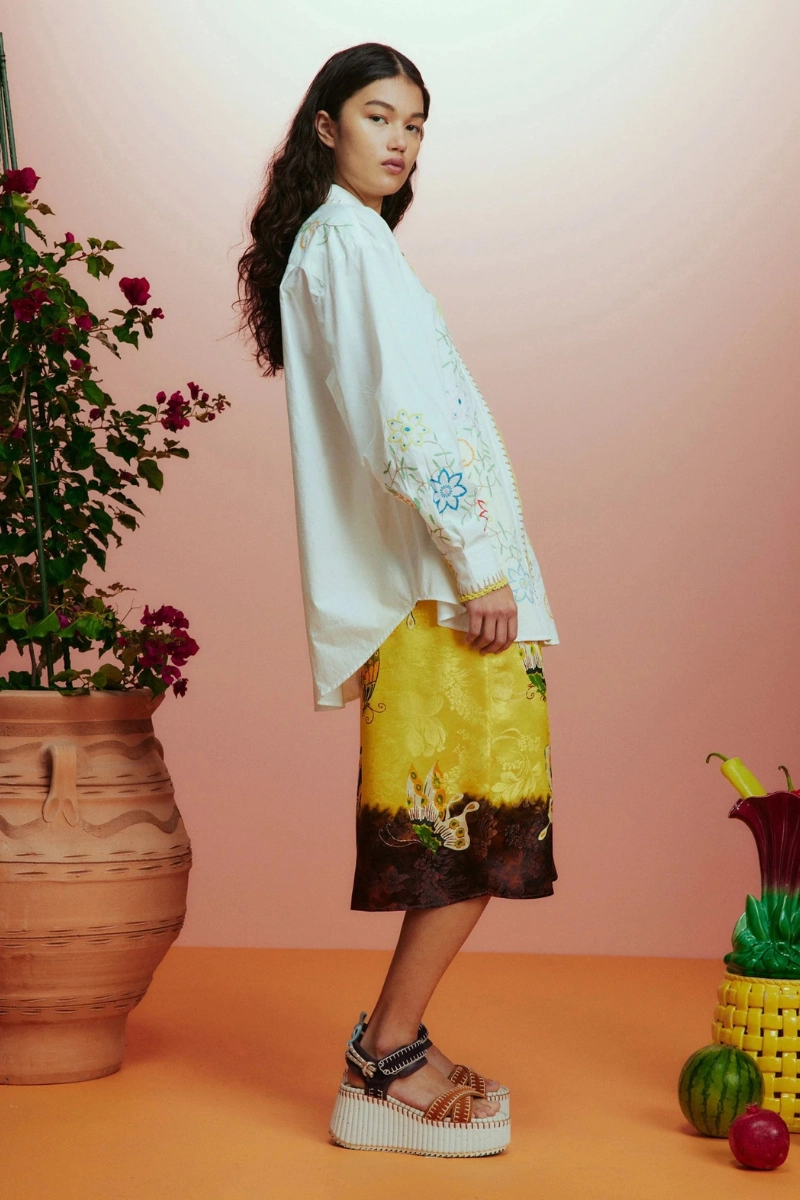 Olivia Embroidered Shirt Anti Pill Technology