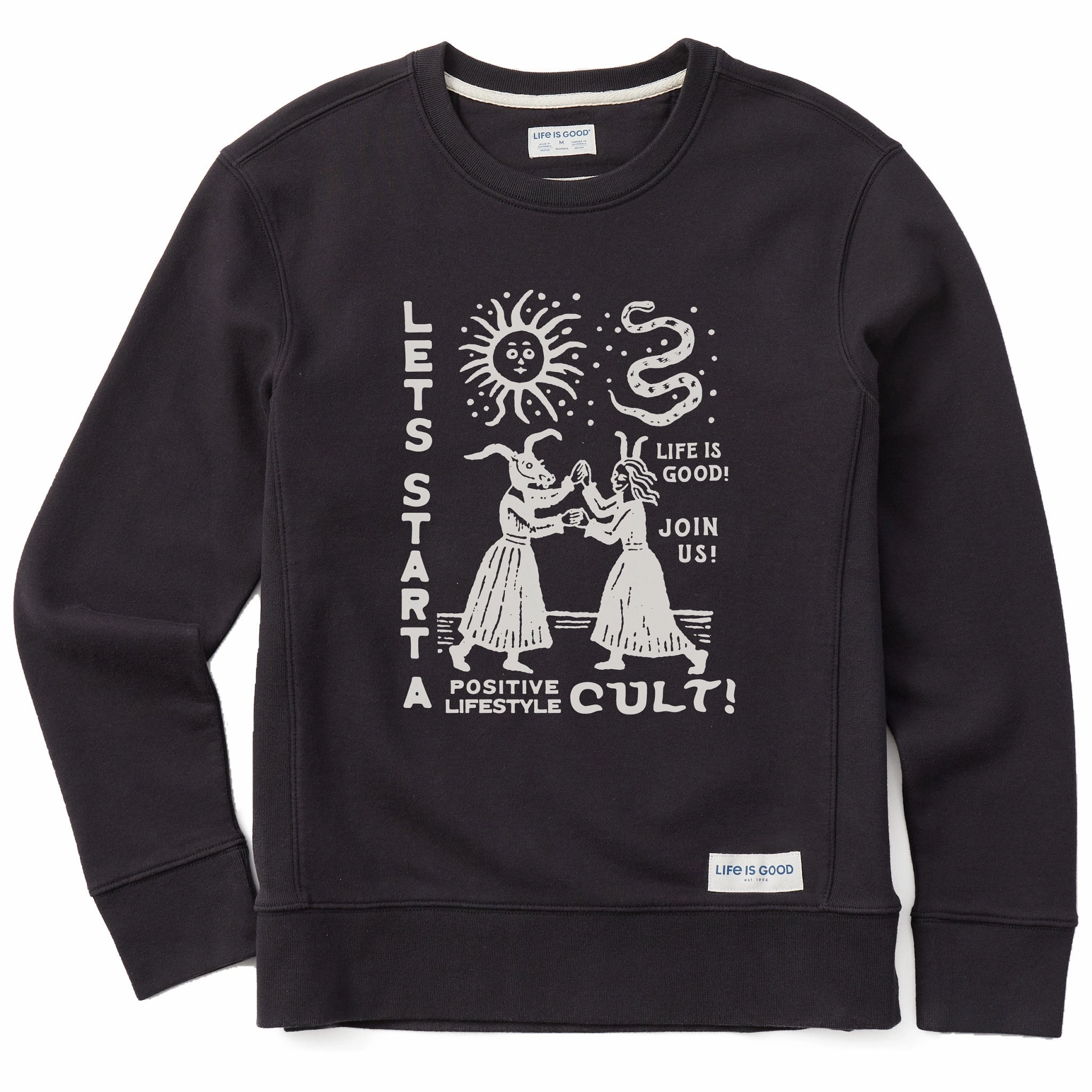 UltraLightweight Women's Let's Start a Cult Simply True Fleece Crew