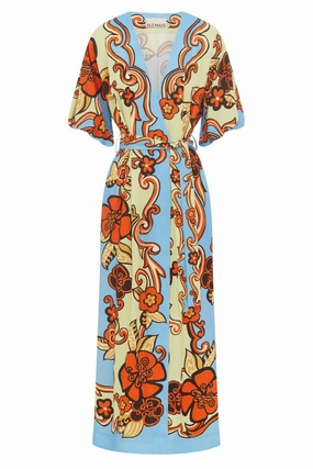 Ondine Wrap Midi Dress Polished Fit Luxe Mood