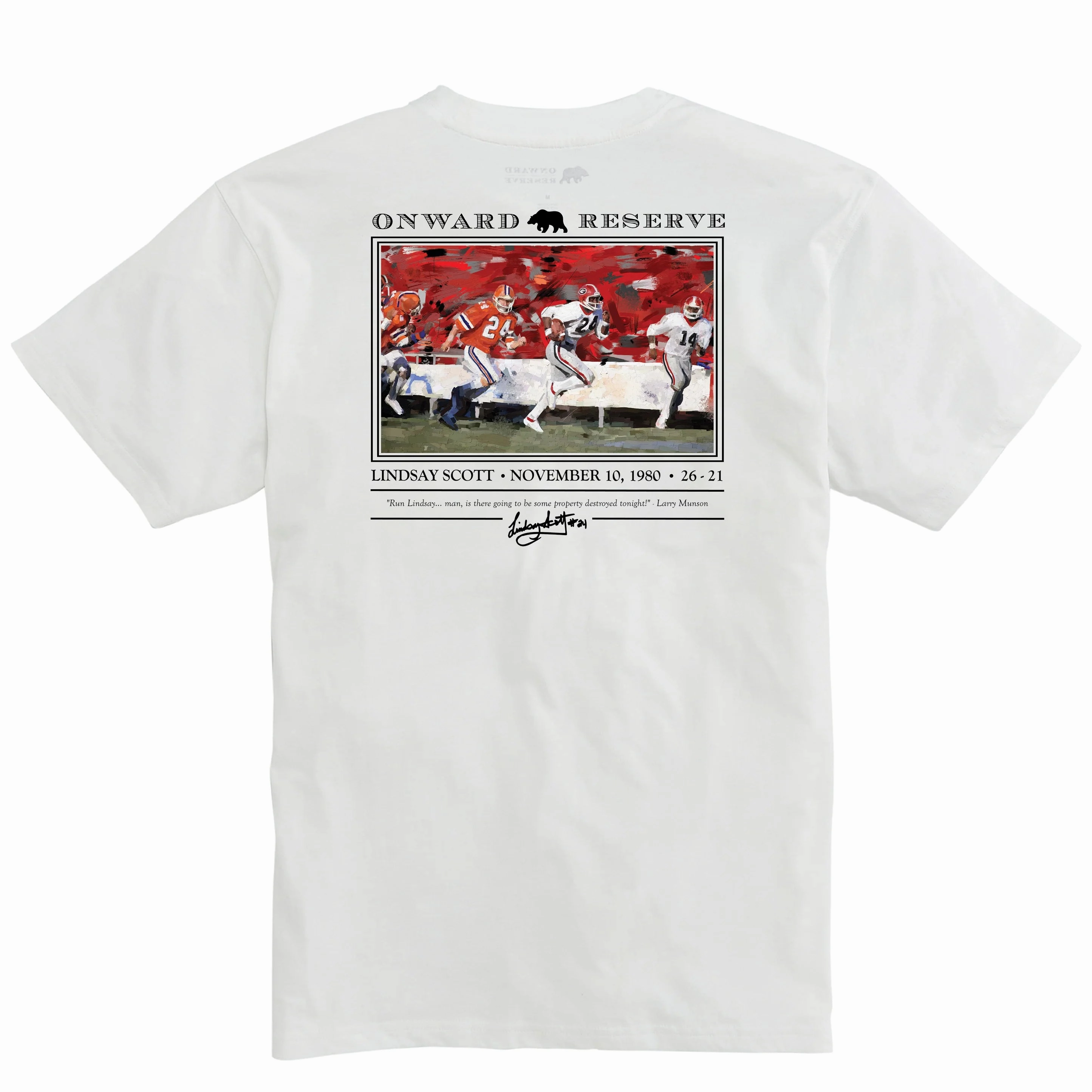 Onward Reserve Lindsay Scott Tee - White Chic Vibes Tear Resistant