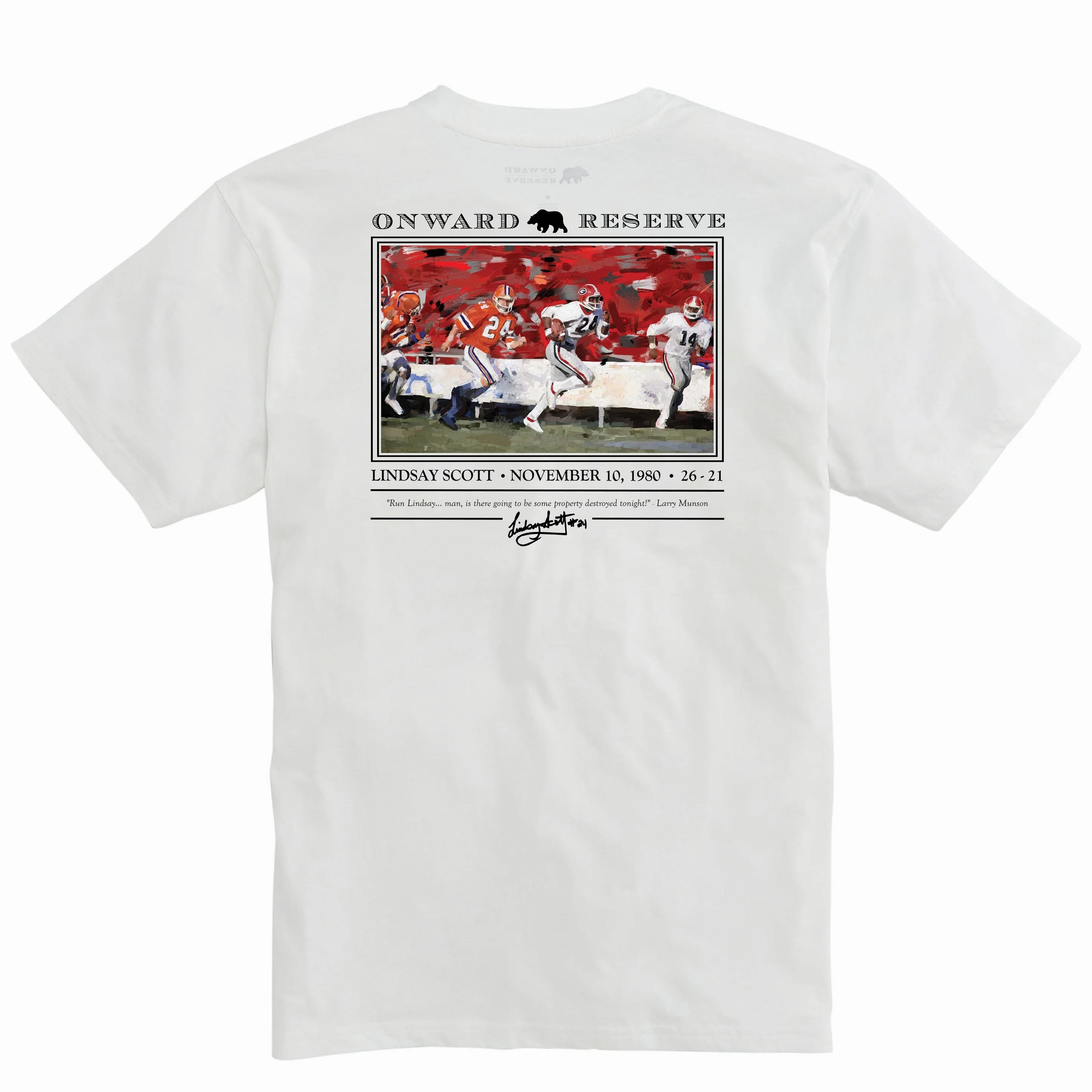 Onward Reserve Lindsay Scott Tee - White On-the-Go Comfort Easygoing Wear