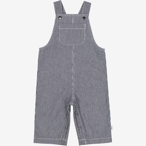 Lightweight Layer Stretchable Fit Overall Issey | Baby - navy denim stripe