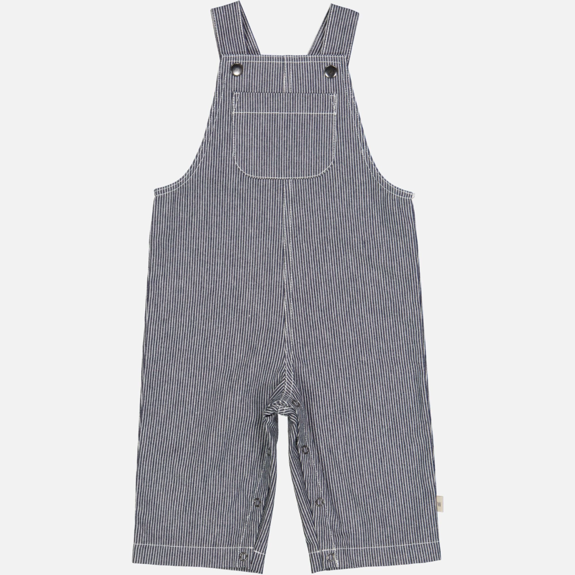 Utility Pockets Easy Stretch Fit Overall Issey | Baby - navy denim stripe