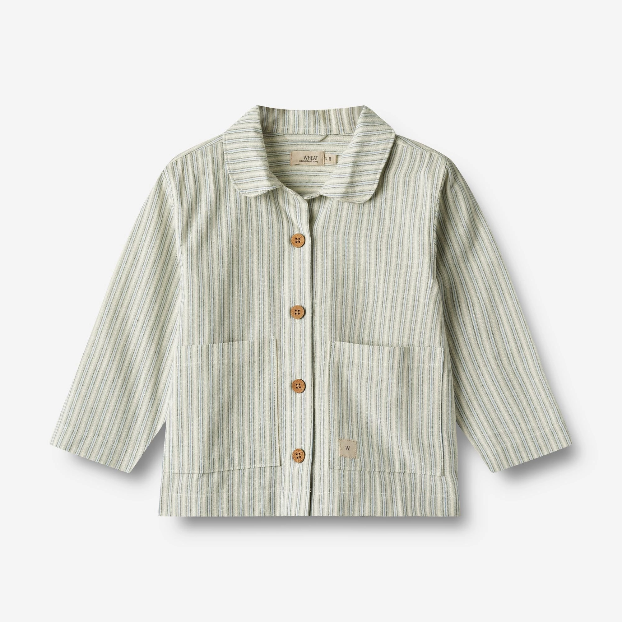 Overshirt Ghita - aquablue stripe Odor Control Technology