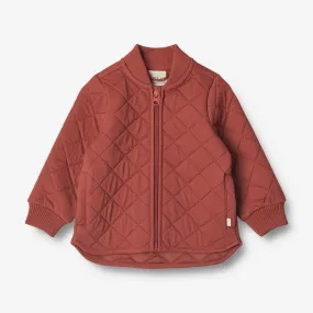 Thermo Jacket Loui | Baby - red Reflective Trim Softshell Coating