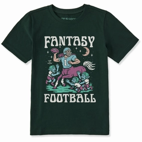 Kids Fantasy Football Centaur v. Goblins Short Sleeve Crusher Tee Comfy Casual Wear